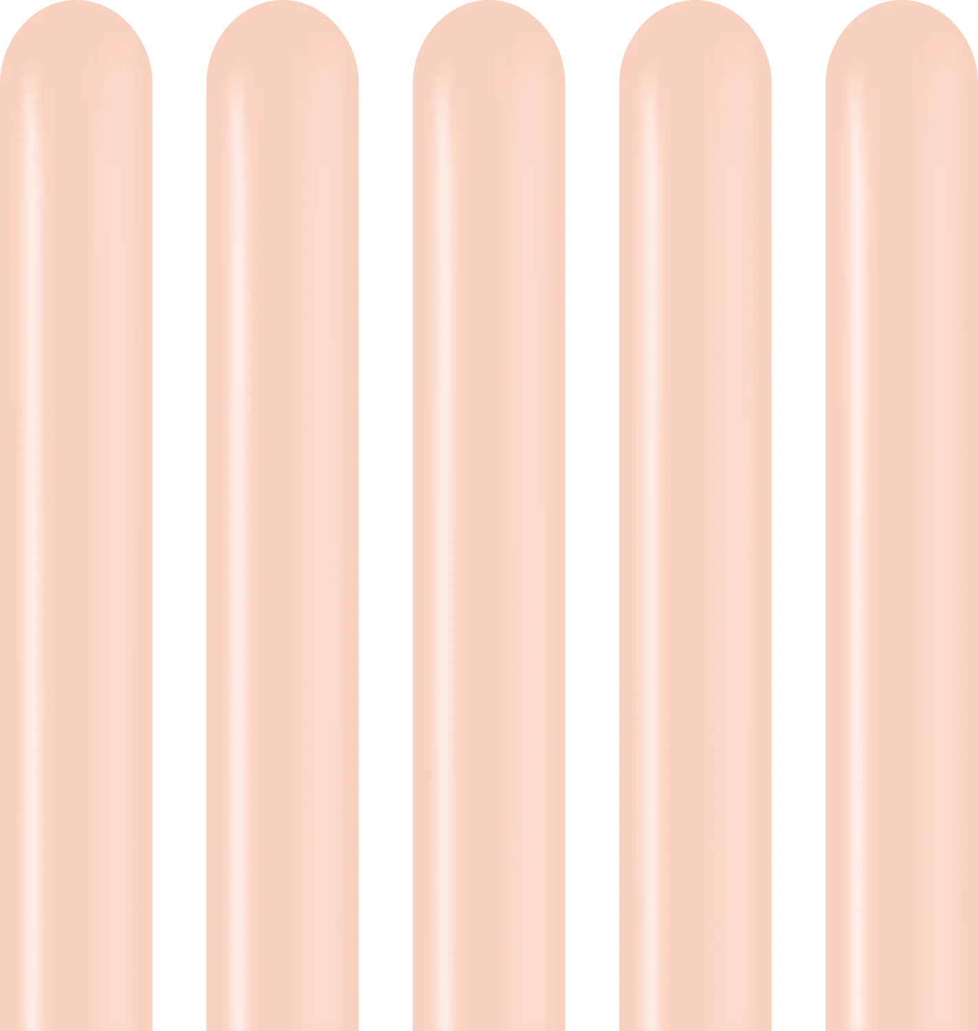 260K Nozzle Up Kalisan Twisting Latex Balloons Pastel Matte Macaron Salmon (50 Per Bag) - Image 4