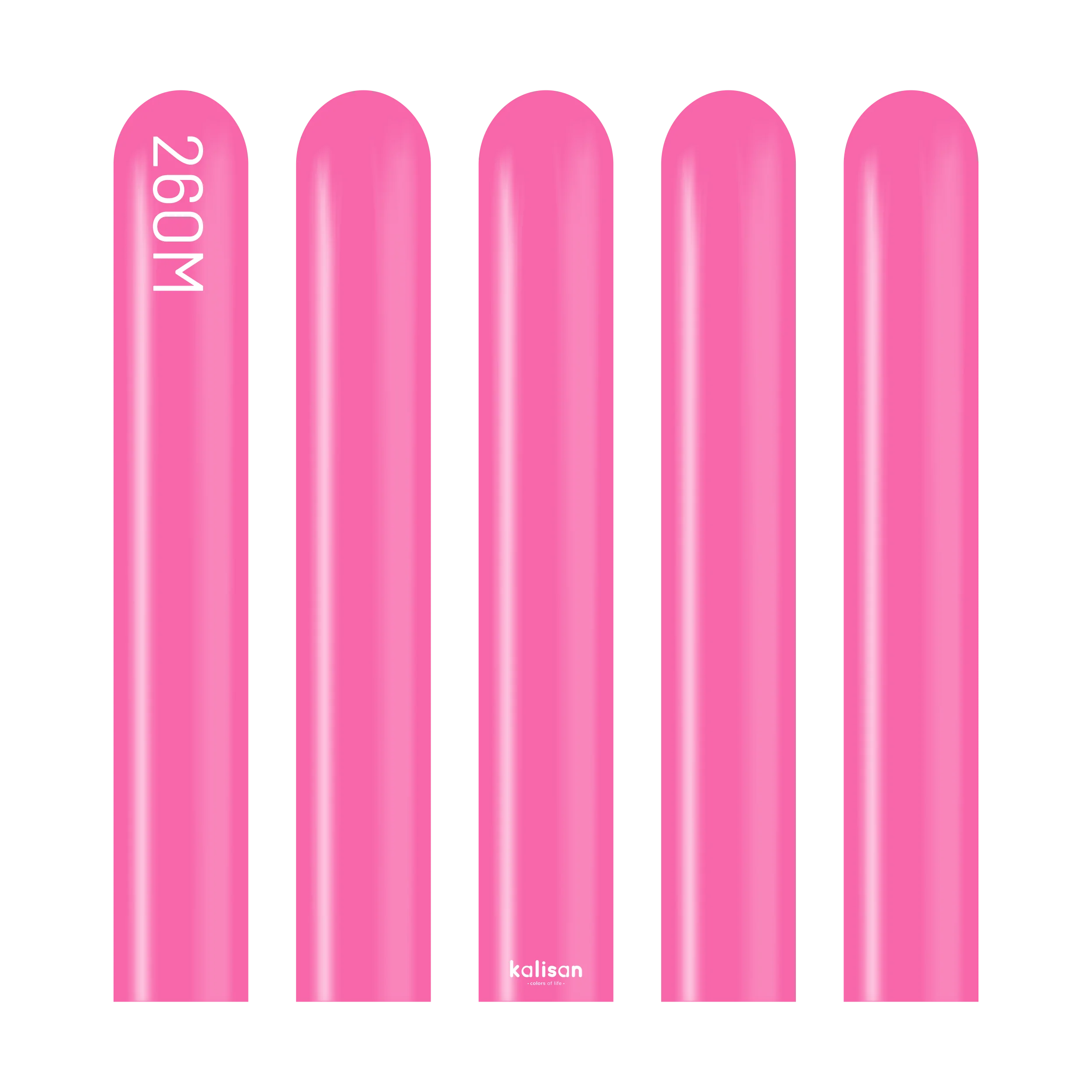 260K Nozzle Up Kalisan Twisting Latex Balloons Standard Fuchsia (50 Per Bag) - Image 3