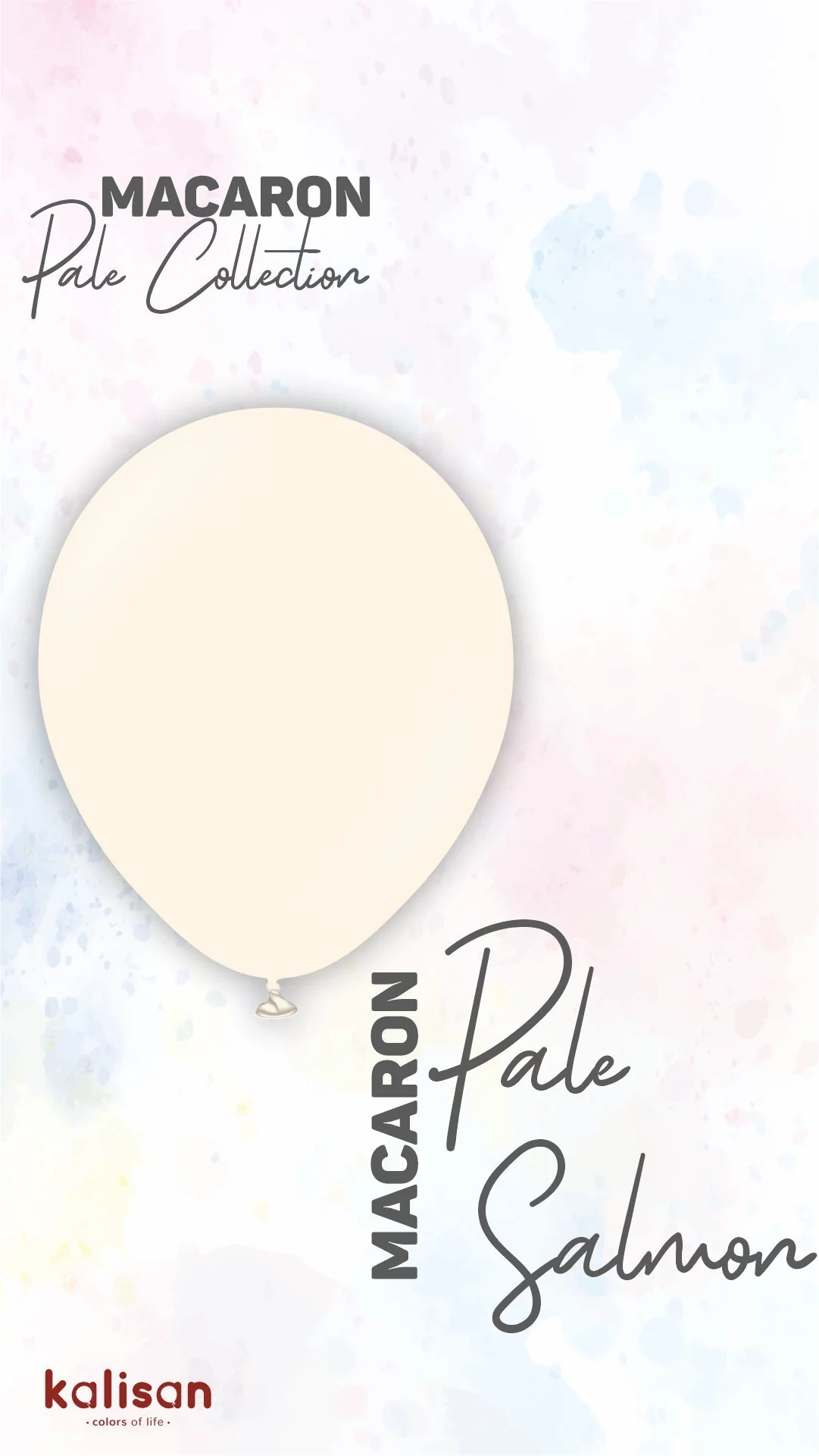 260K Nozzle Up Kalisan Twisting Latex Balloons Standard Macaron Pale Salmon (50 Per Bag) - Image 6