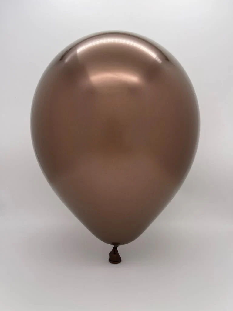 260K Nozzle Up Kalisan Twisting Latex Balloons Mirror Chocolate Brown (50 Per Bag) - Image 2