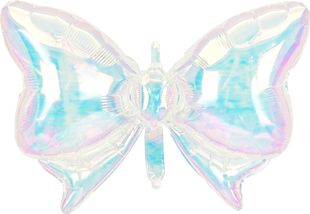 27" Airfill Only Iridescent Bowknot Balloon
