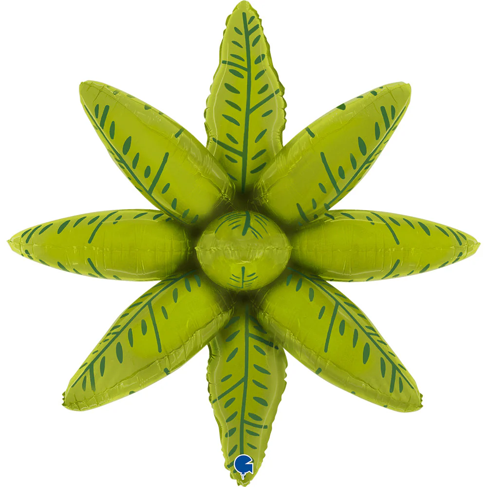 27" Deco Tropical Leaves Foil Balloon