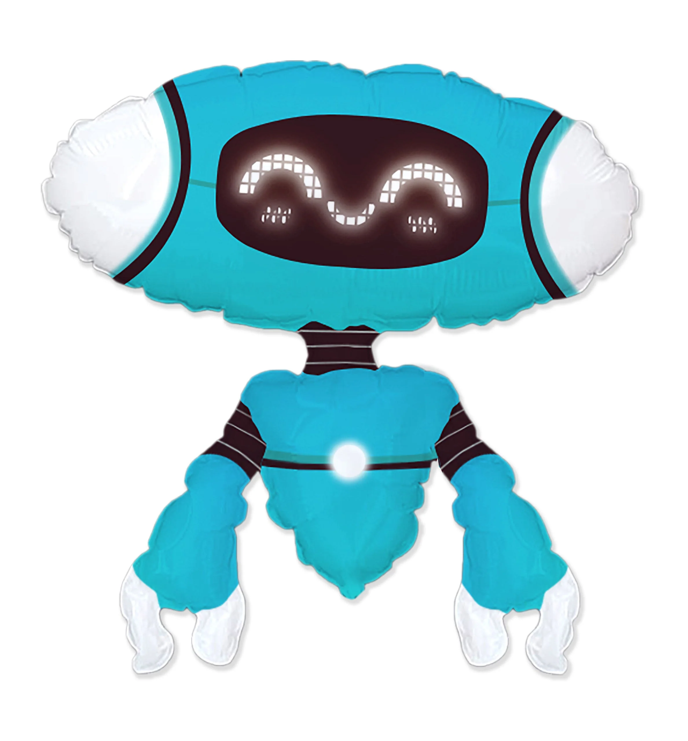 27" Robot Blue Foil Balloon