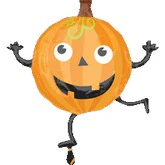 28" Dancing Pumpkin Shape Balloon
