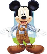 28" Jumbo Mickey Lederhosen Foil Balloon