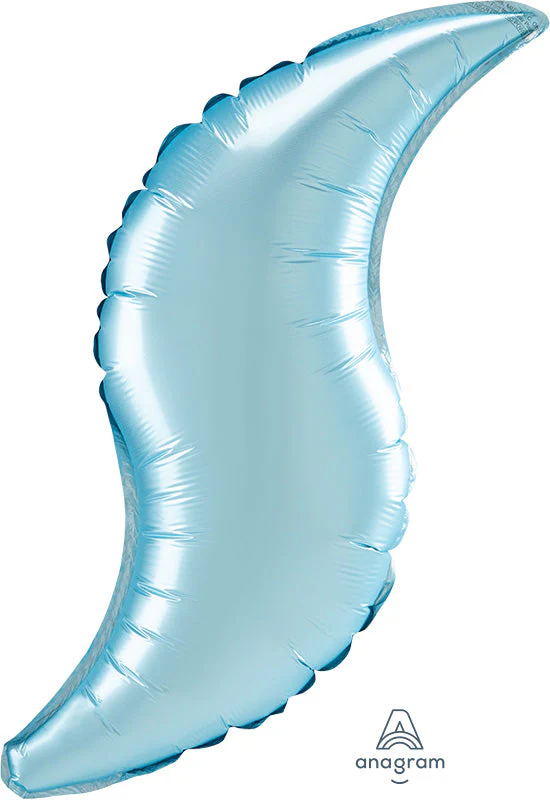 28" Pastel Blue Satin Curve Foil Balloon