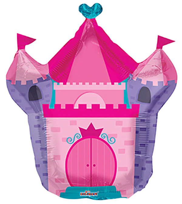 28" Pink Castle Shape balloons