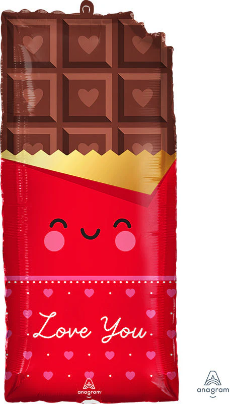 28" SuperShape Chocolate Love Foil Balloon
