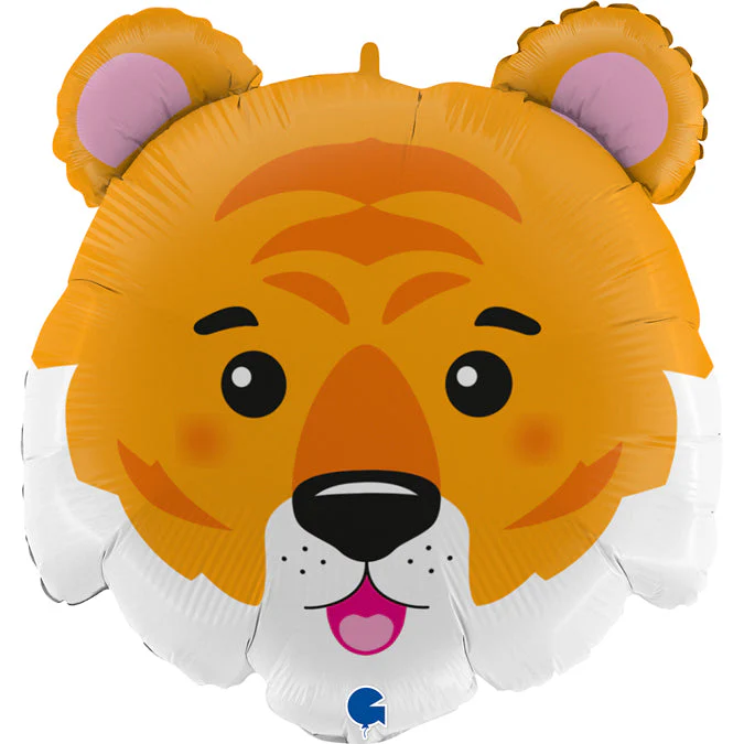 28" Tiger Head Foil Balloon