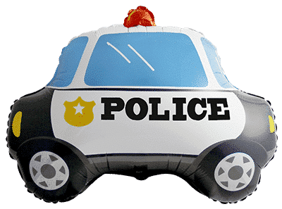 28" Baby Police Foil Balloon