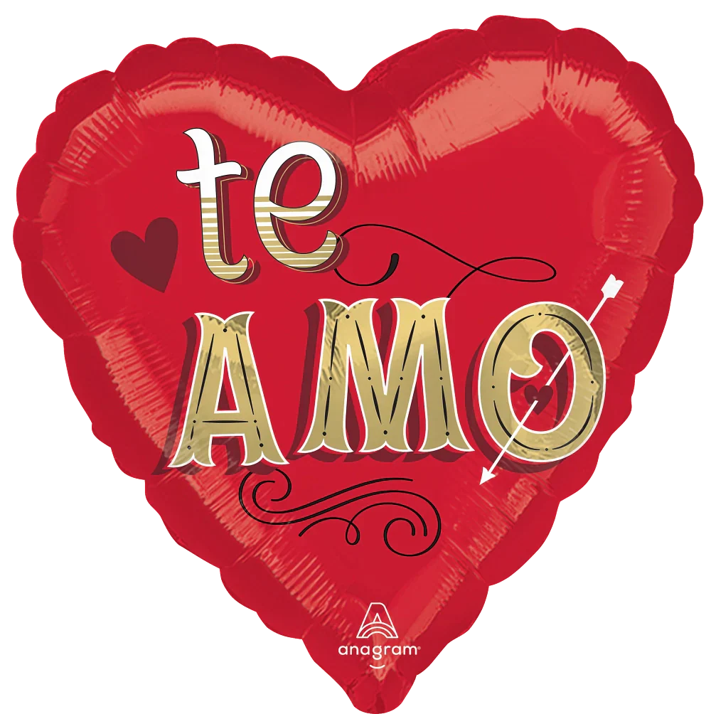 28" Jumbo Just My Type Te Amo Spanish Foil Balloon