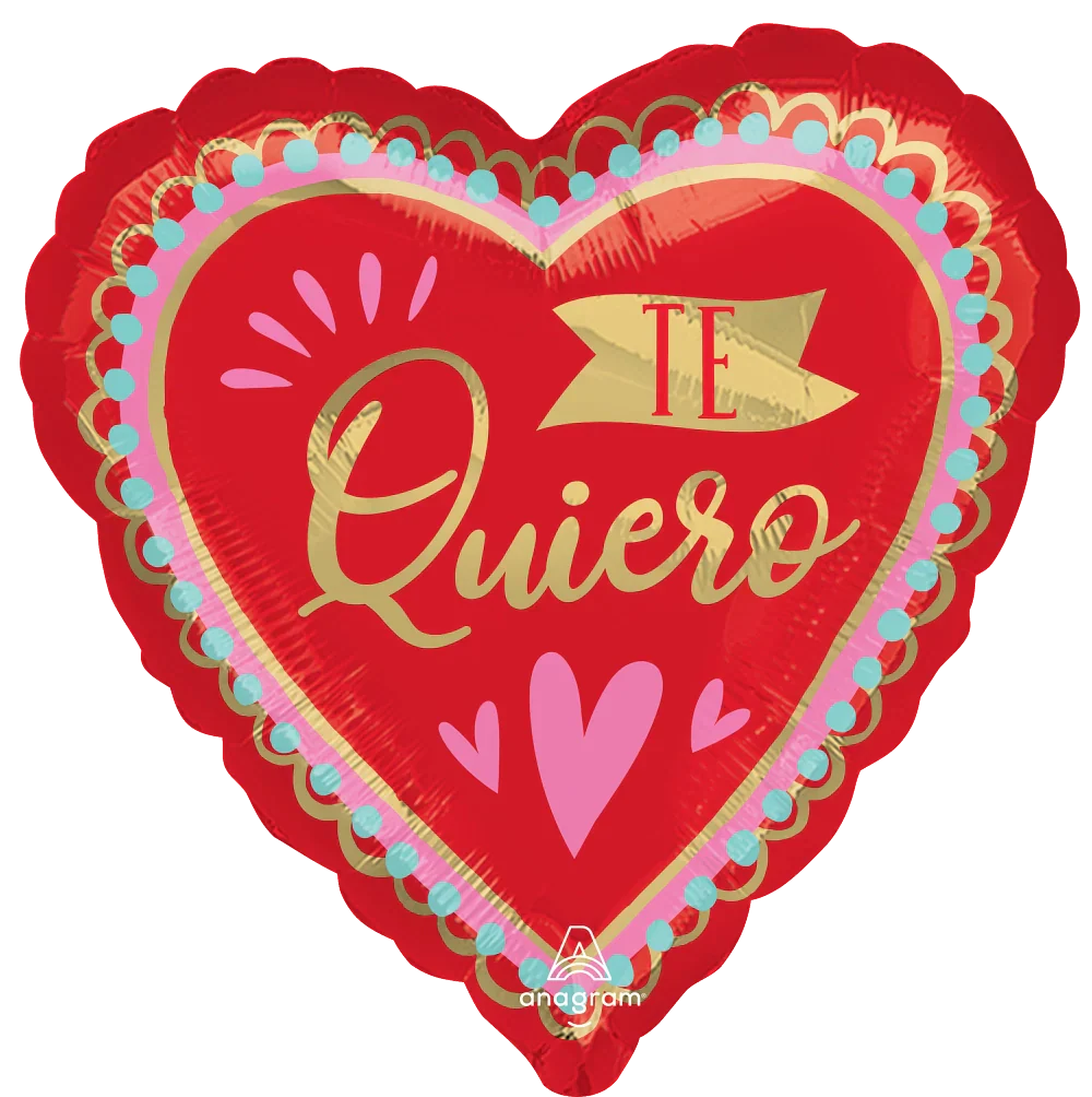 28" Jumbo Te Quiero Artistic Affection Foil Balloon