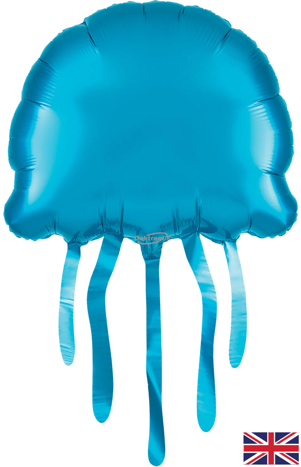17.5" x 29.5" Inch Blue Jellyfish Oaktree Brand Mylar/Foil Balloon