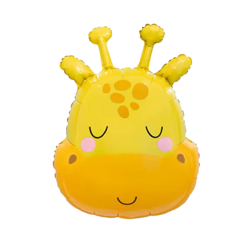 29" Giraffe Head Foil Balloon Brand Colour Wheel Value Line