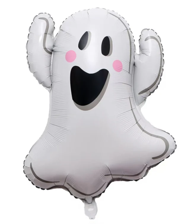 29" Happy Ghost Foil Balloon