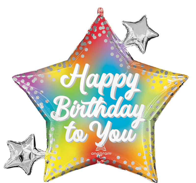 29" SuperShape Birthday Glitz Foil Balloon