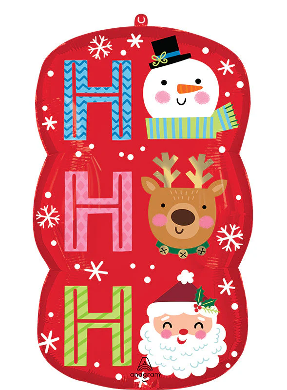 29" SuperShape HO HO HO Foil Balloon