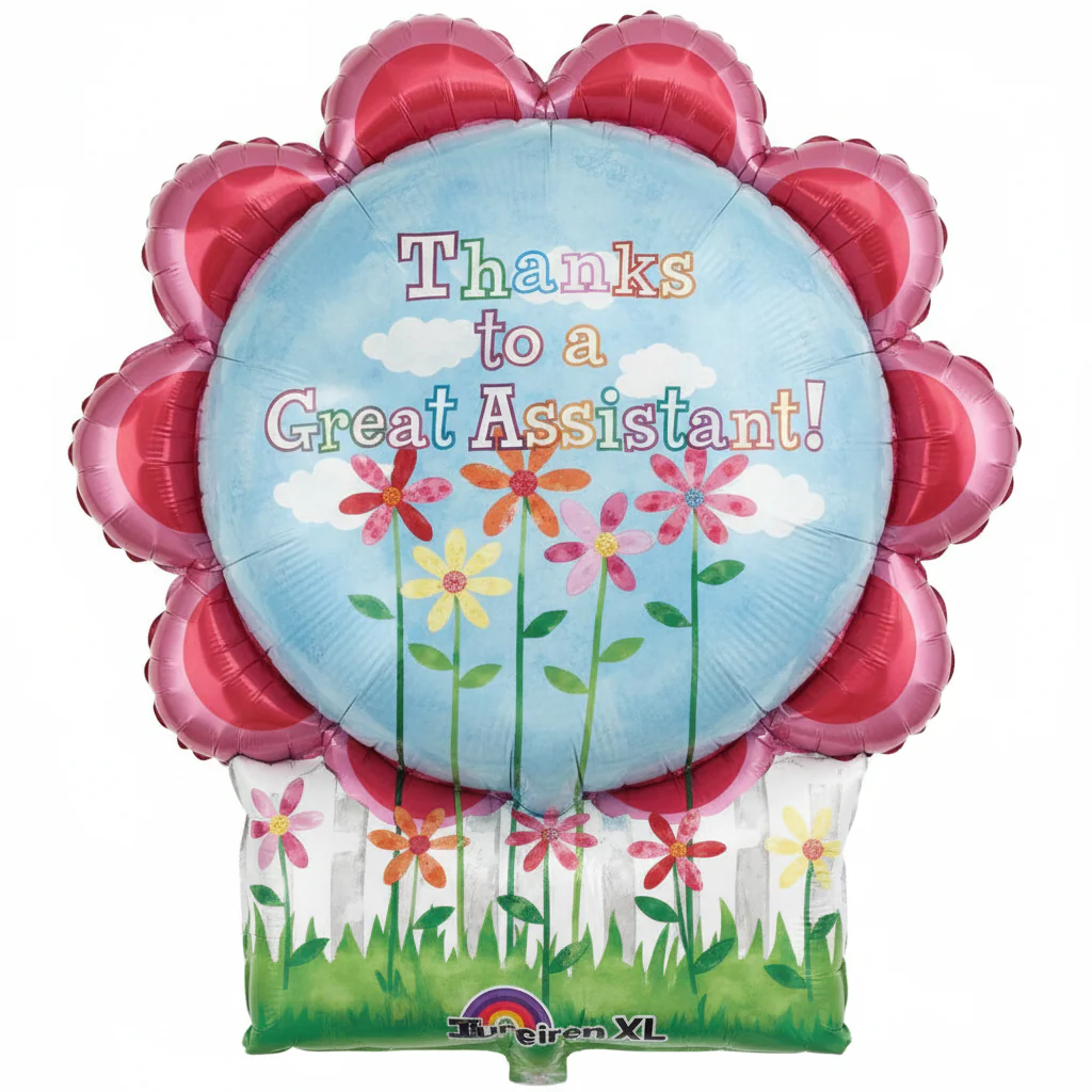 30" Great Assistant Floral Fence Balloon