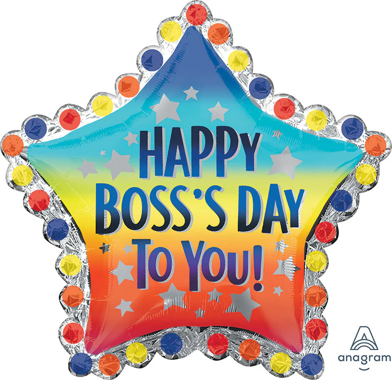 30" Jumbo Happy Boss's Day to You Foil Balloon