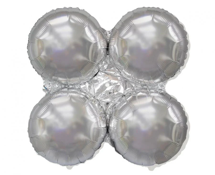 30" Foil Balloon Base or Balloon Holder Silver