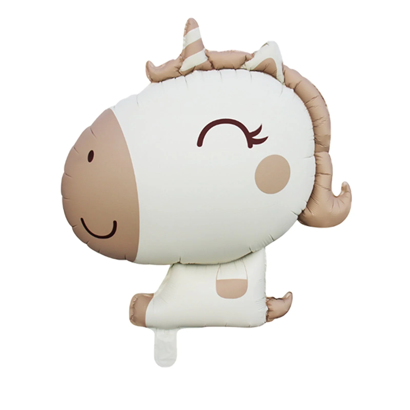 30" Matte Unicorn Horse Foil Balloon Brown