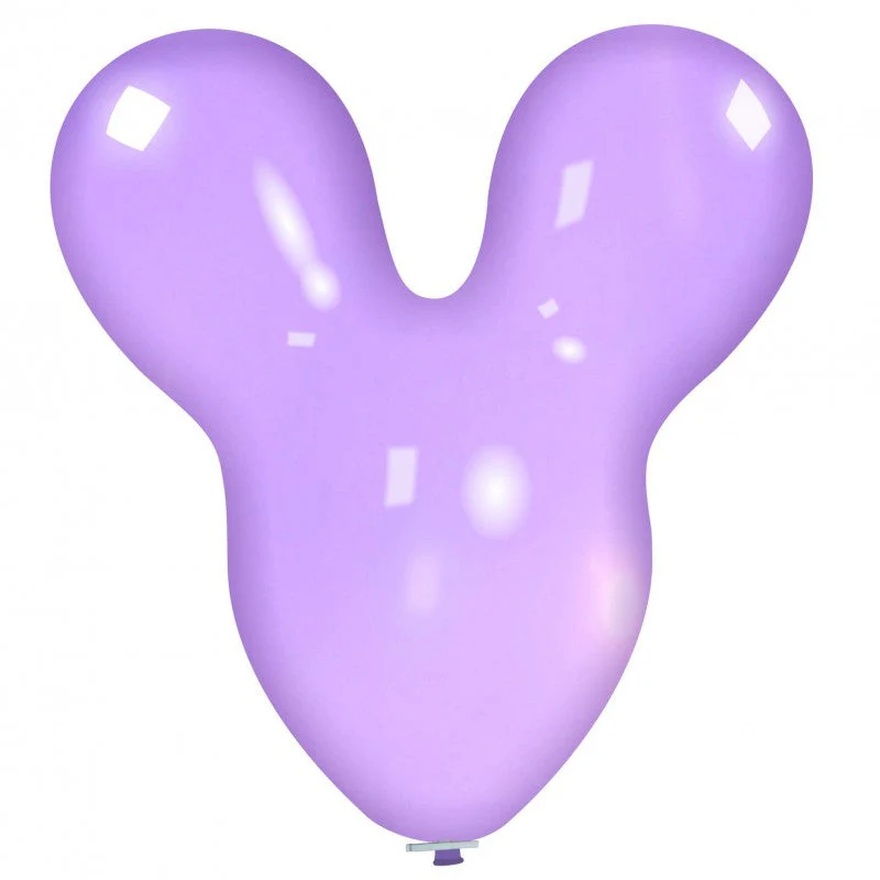 30" Mouse Cattex Brand Crystal Purple Latex Balloons