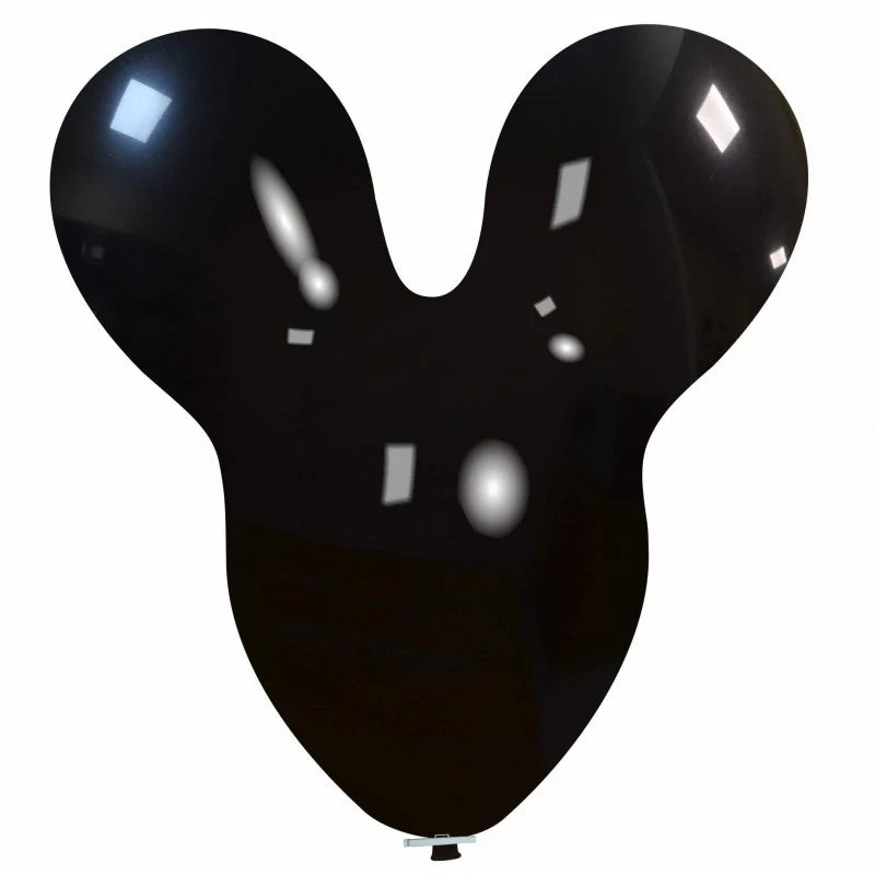 30" Mouse Cattex Brand Standard Black Latex Balloons