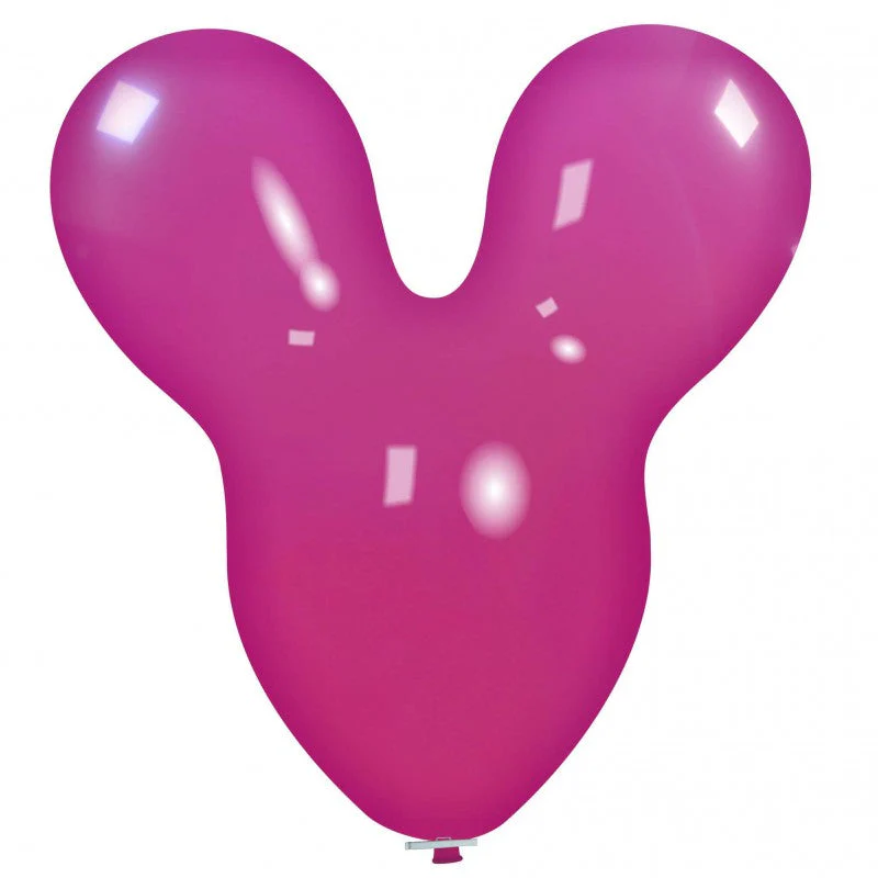 30" Mouse Cattex Brand Standard Fuchsia Latex Balloons