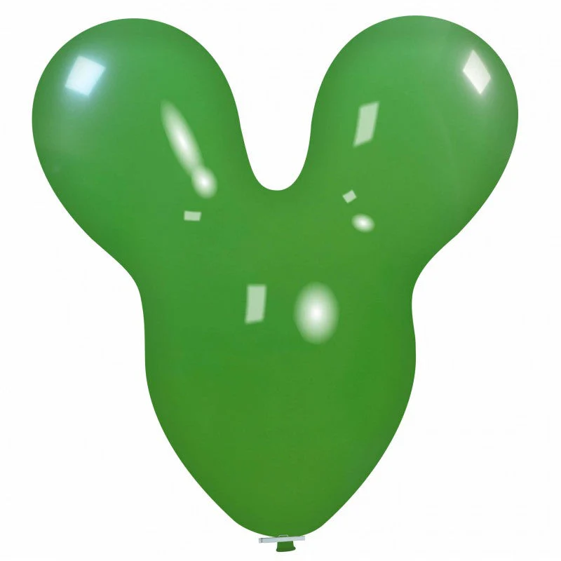 30" Mouse Cattex Brand Standard Green Latex Balloons