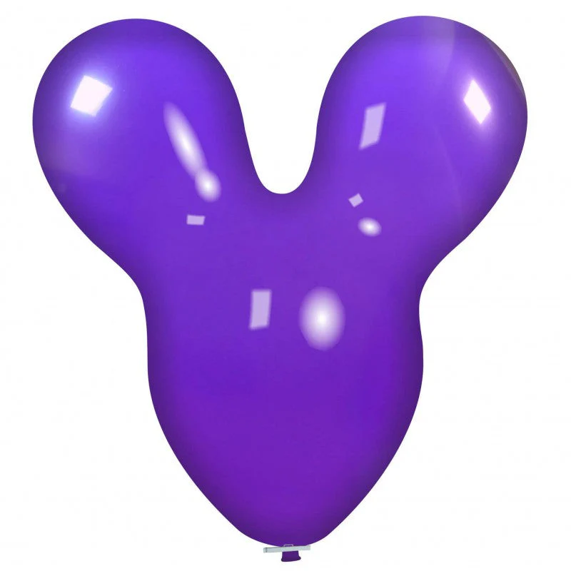 30" Mouse Cattex Brand Standard Purple Latex Balloons