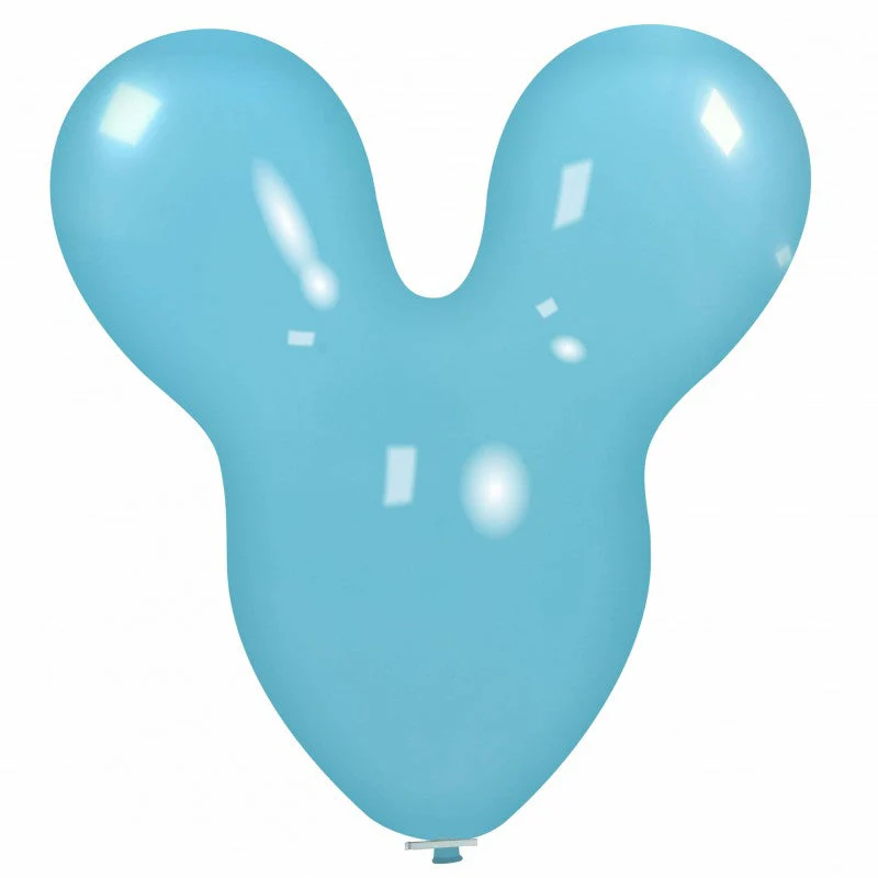 30" Mouse Cattex Brand Standard Sky Blue Latex Balloons