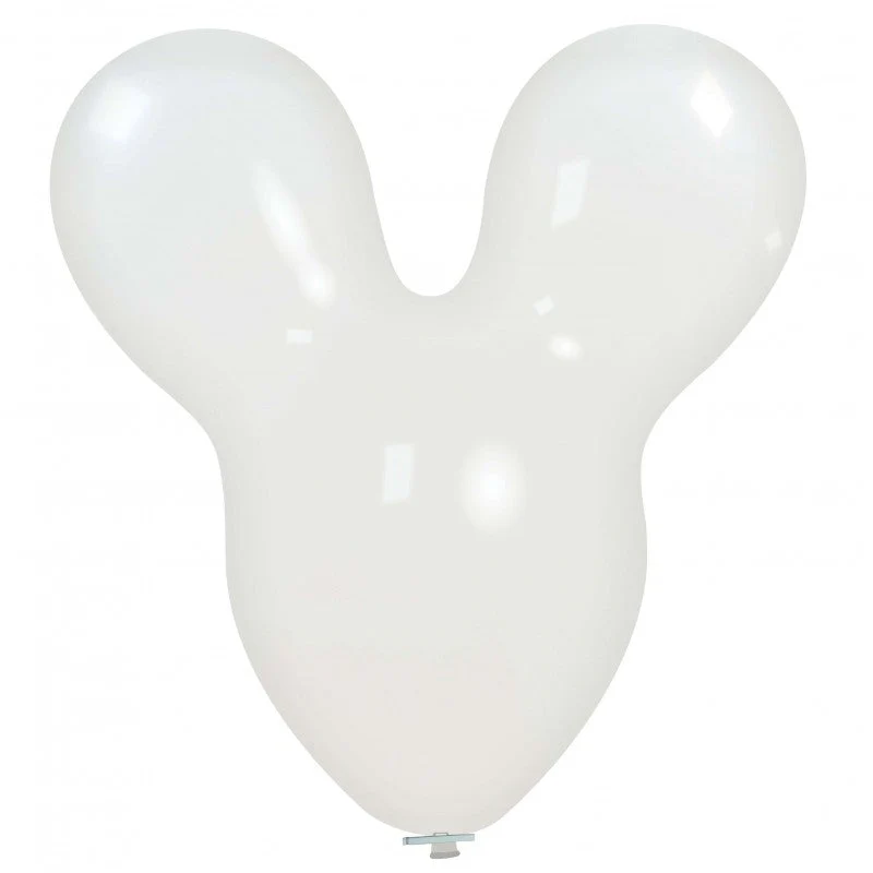 30" Mouse Cattex Brand Standard White Latex Balloons