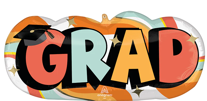 30" SuperShape Groovy Grad Foil Balloon