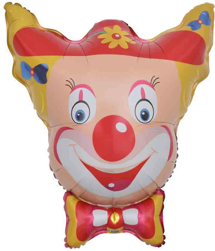 31" Clown With Hat Foil Balloon