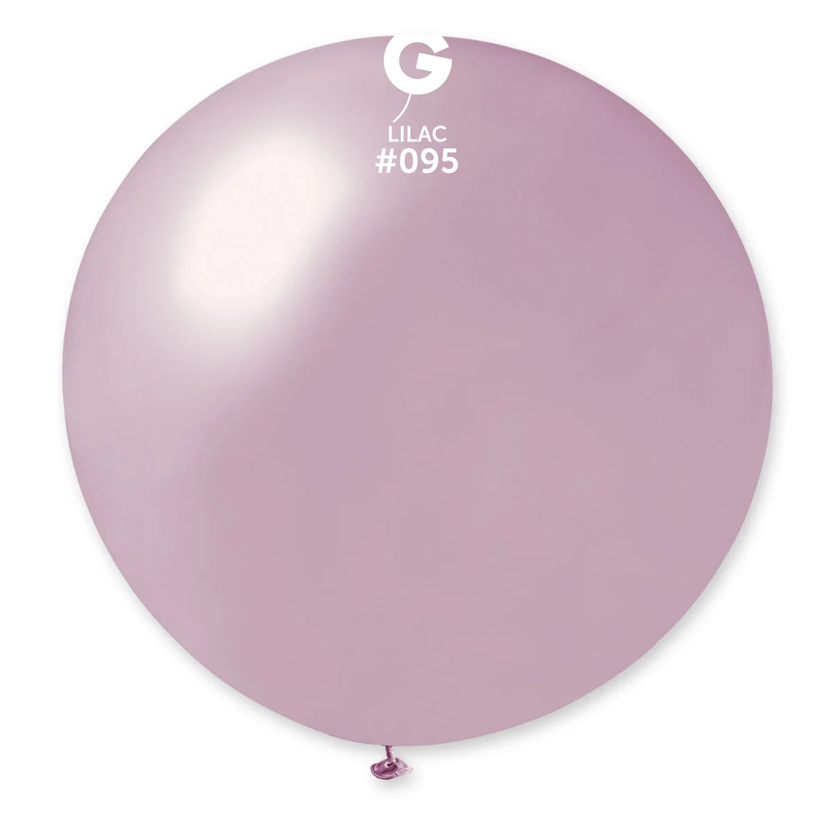 31" Gemar Latex Balloons (Pack of 1) Giant Metallic Lilac