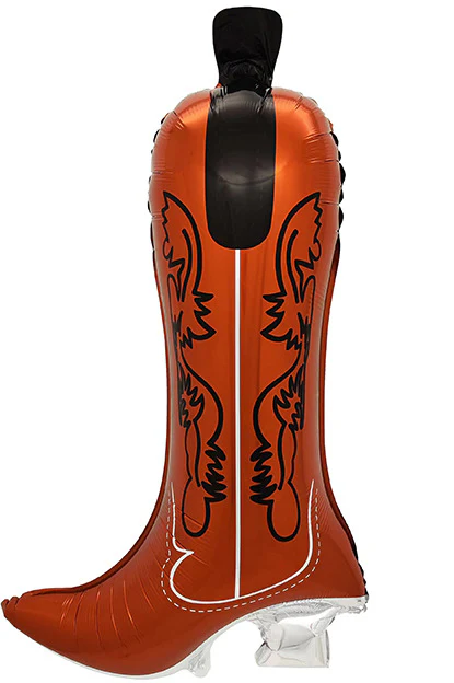 31" Ruby Cowboy Boot Foil Balloon
