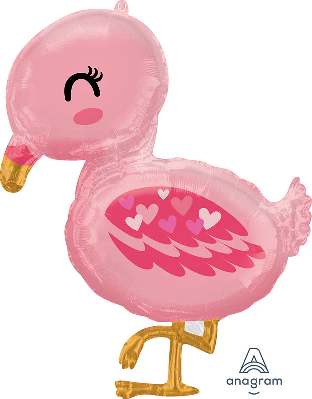 32" Flamingo Baby SuperShape Foil Balloon