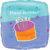 32" Jumbo Birthday Balloon with Cake Balloon