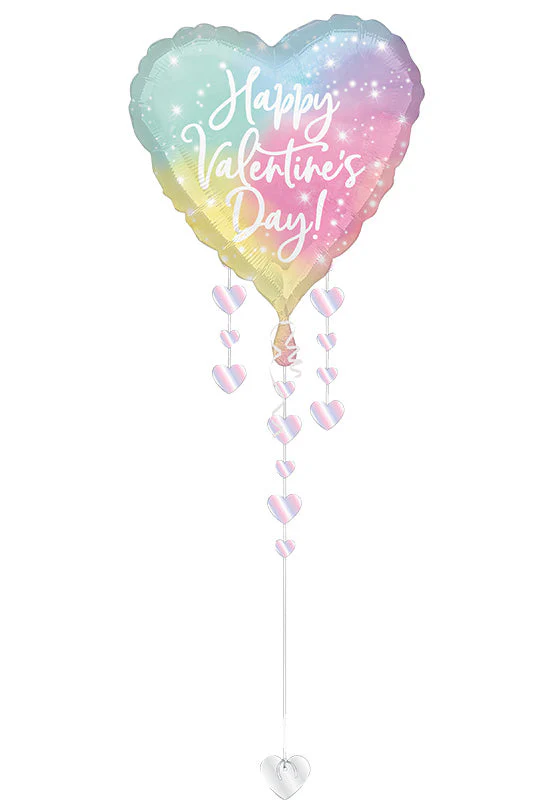 32" Jumbo Drop-A-Line Luminous Valentine Foil Balloon