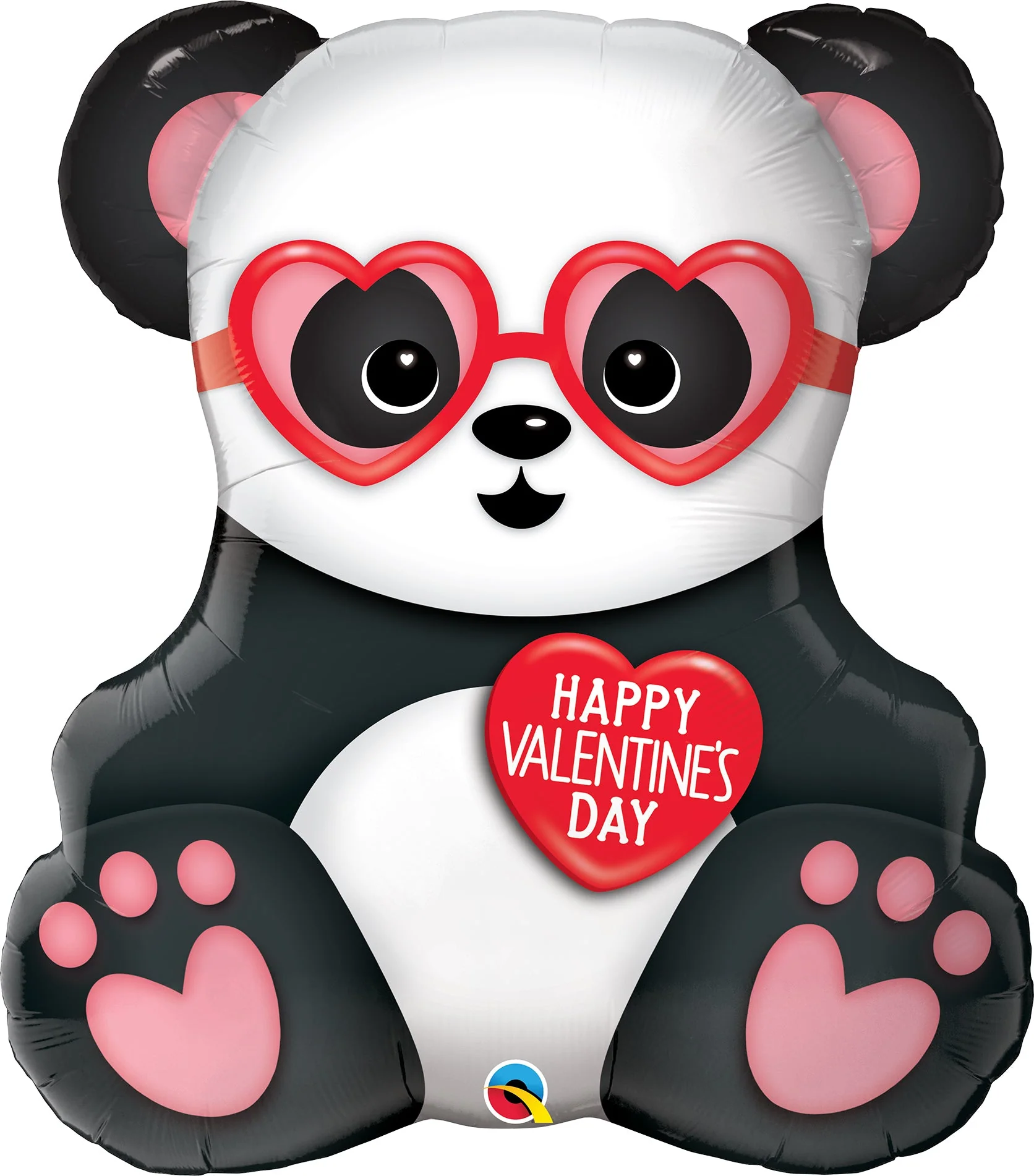 32" Shape Valentine's Panda Bear Foil Balloon