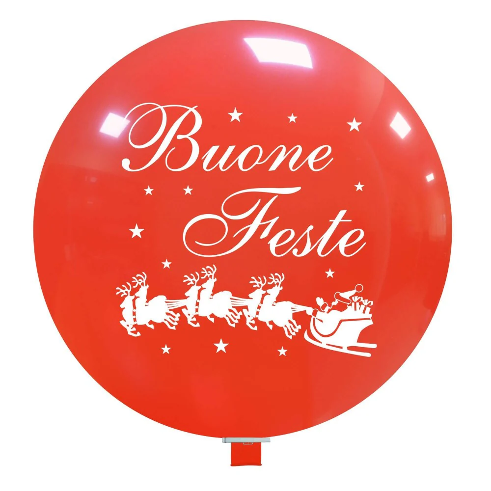 32" Happy Holidays Neck Up 2 Sided (1 Per Bag) Cattex Brand Printed Latex Balloons