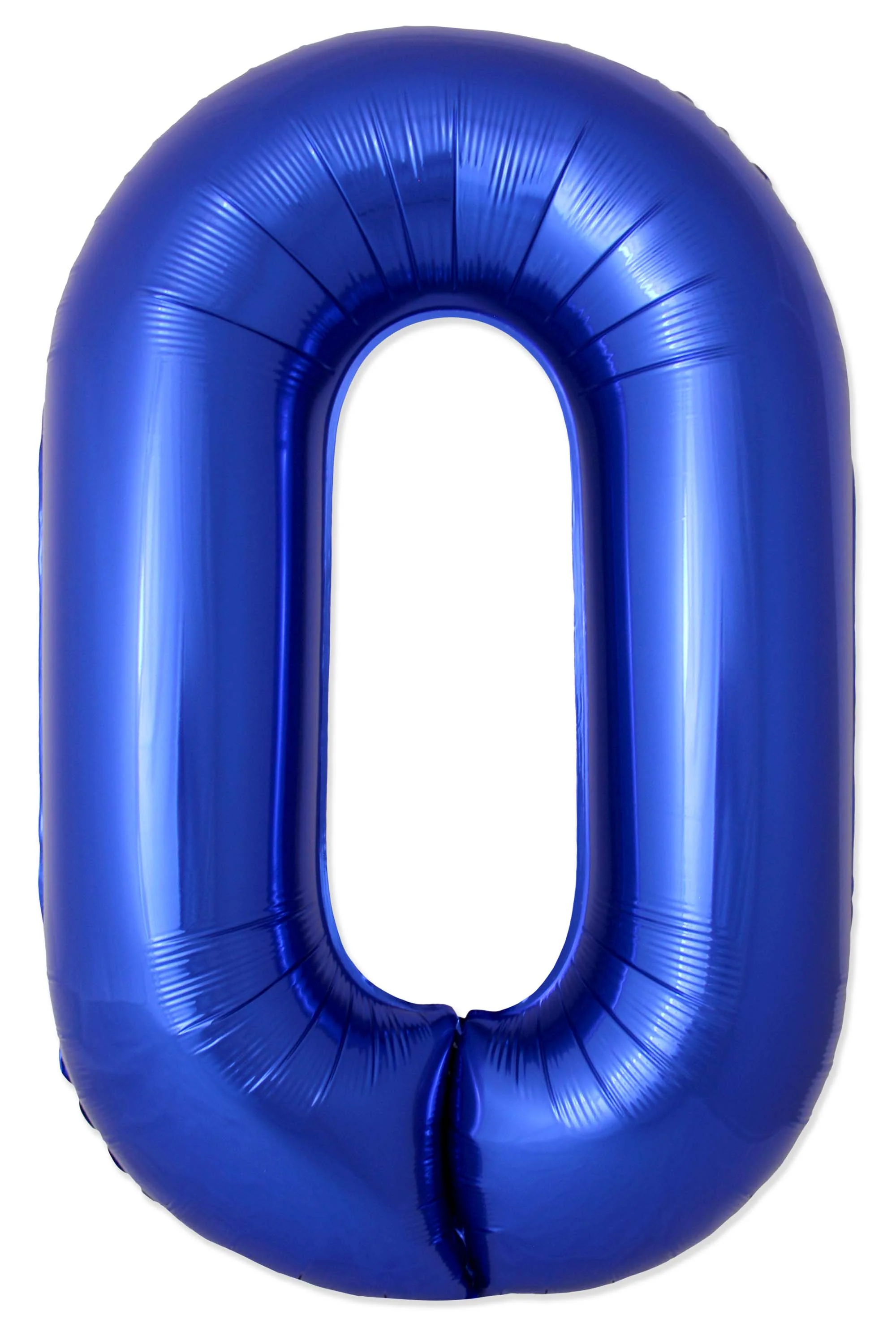 32" Inflated (40" Uninflated Approx) Number "0" Slimmer Design Blue Reflex Brand Flexmetal