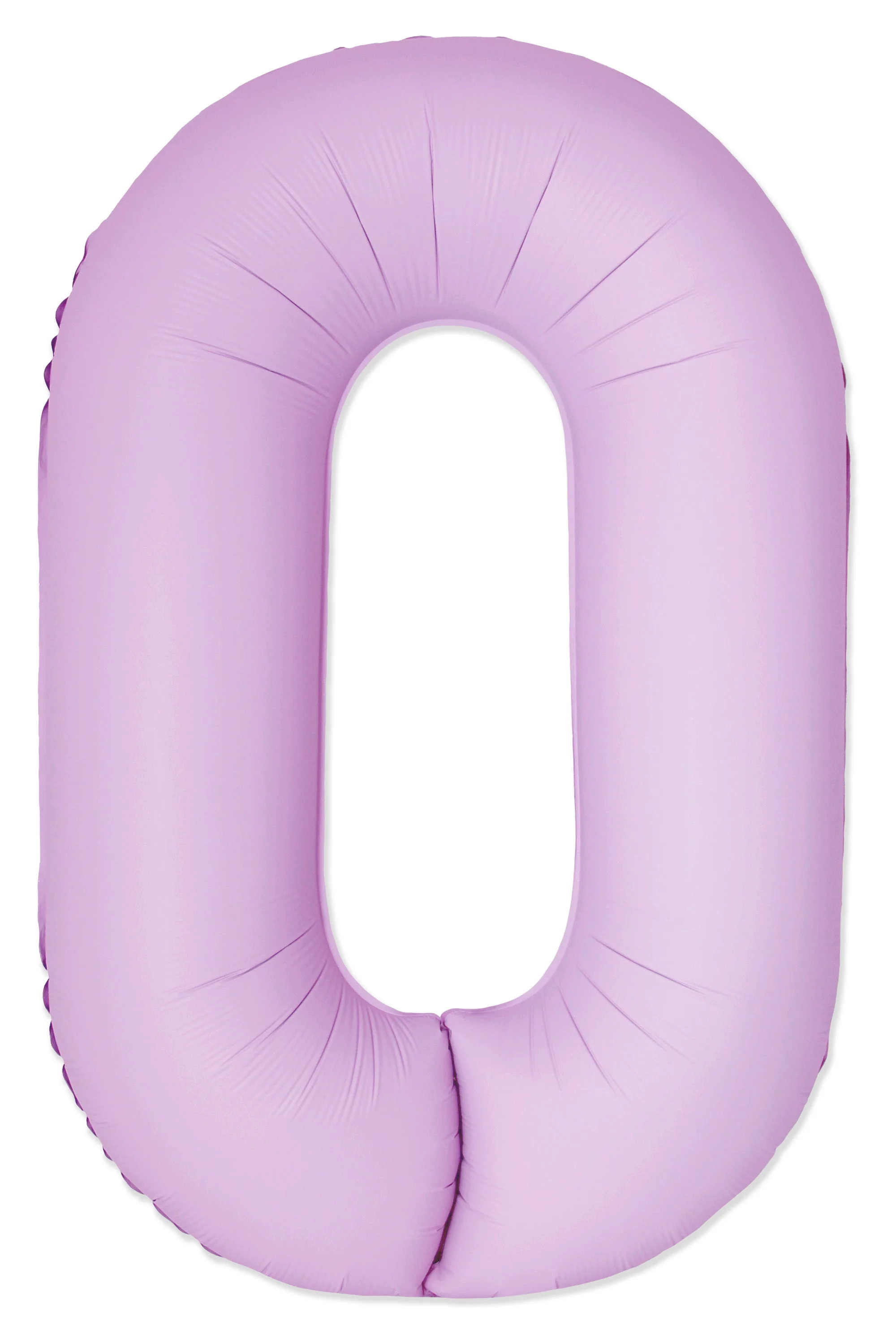 32" Inflated (40" Uninflated Approx) Number "0" Slimmer Design Matte Pink Brand Flexmetal