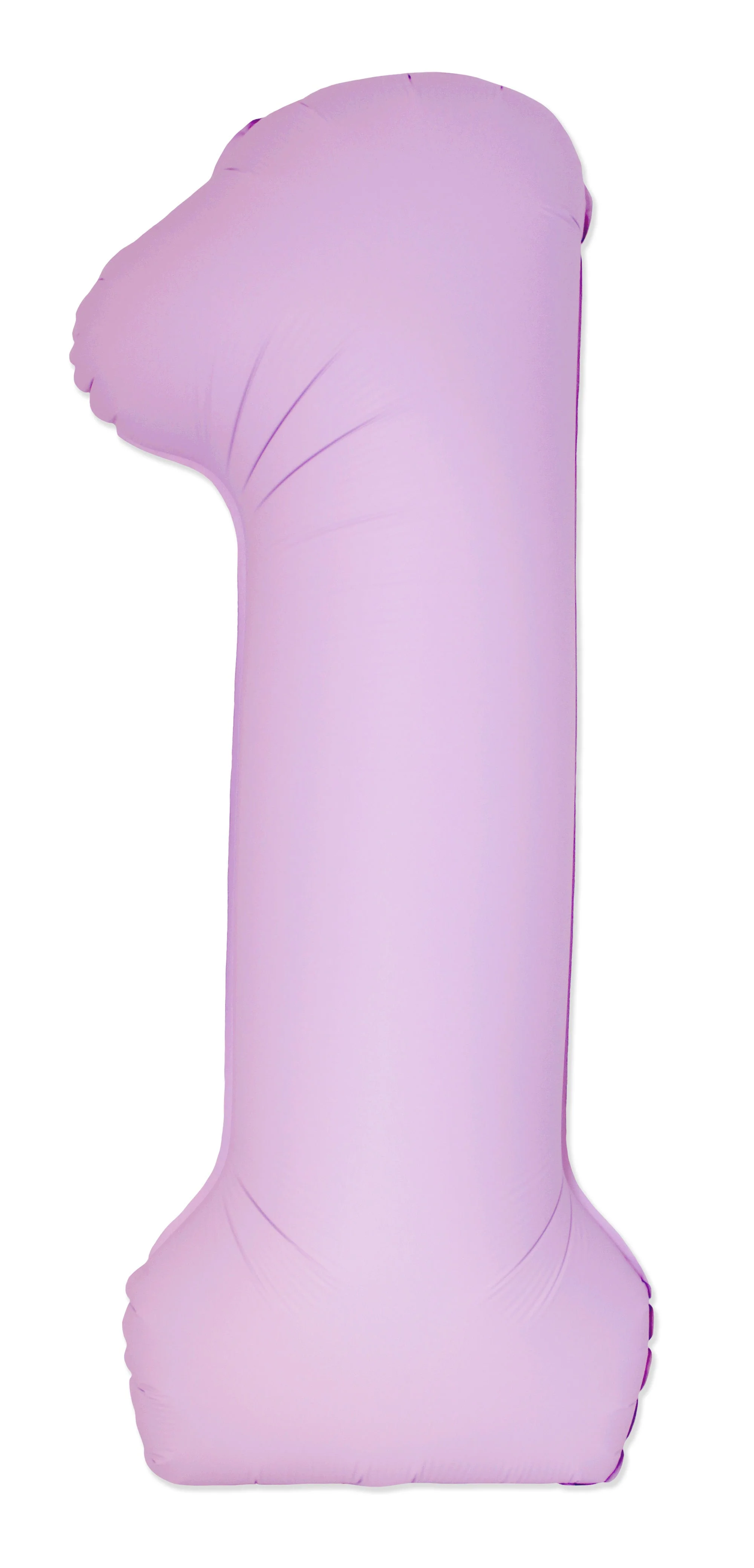 32" Inflated (40" Uninflated Approx) Number "1" Slimmer Design Matte Pink Brand Flexmetal