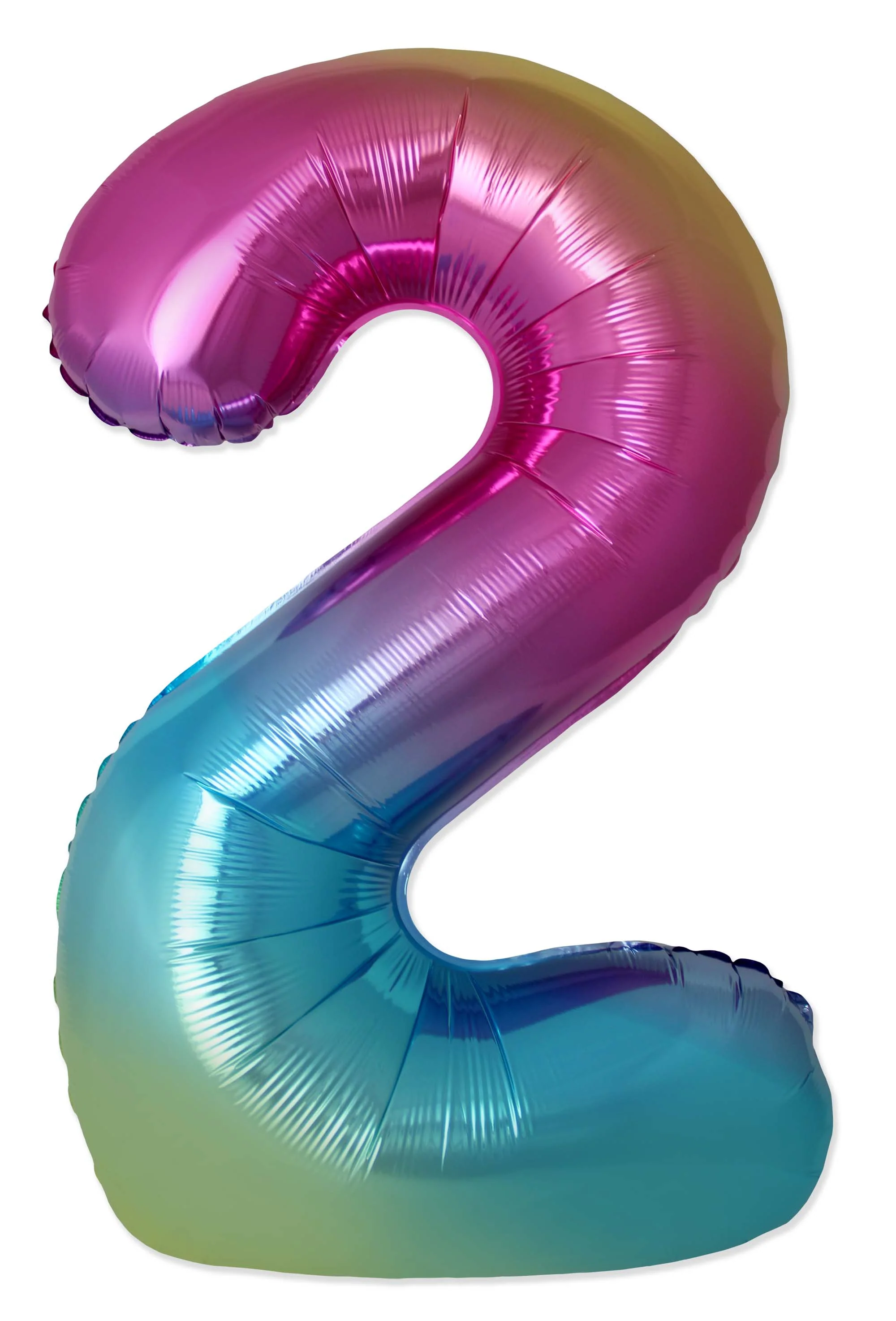 32" Inflated (40" Uninflated Approx) Number "2" Slimmer Design Gradient Brand Flexmetal