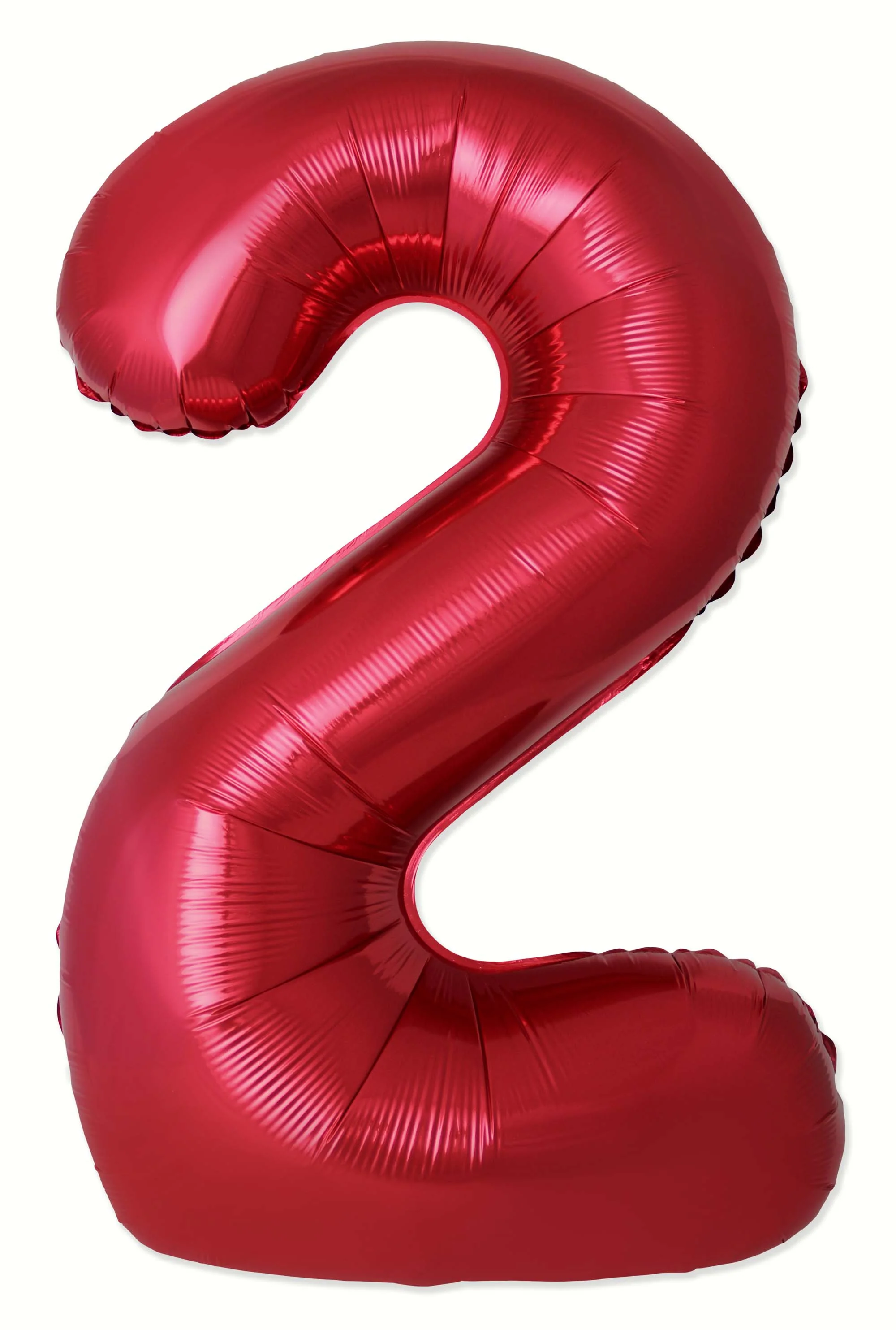 32" Inflated (40" Uninflated Approx) Number "2" Slimmer Design Red Brand Flexmetal