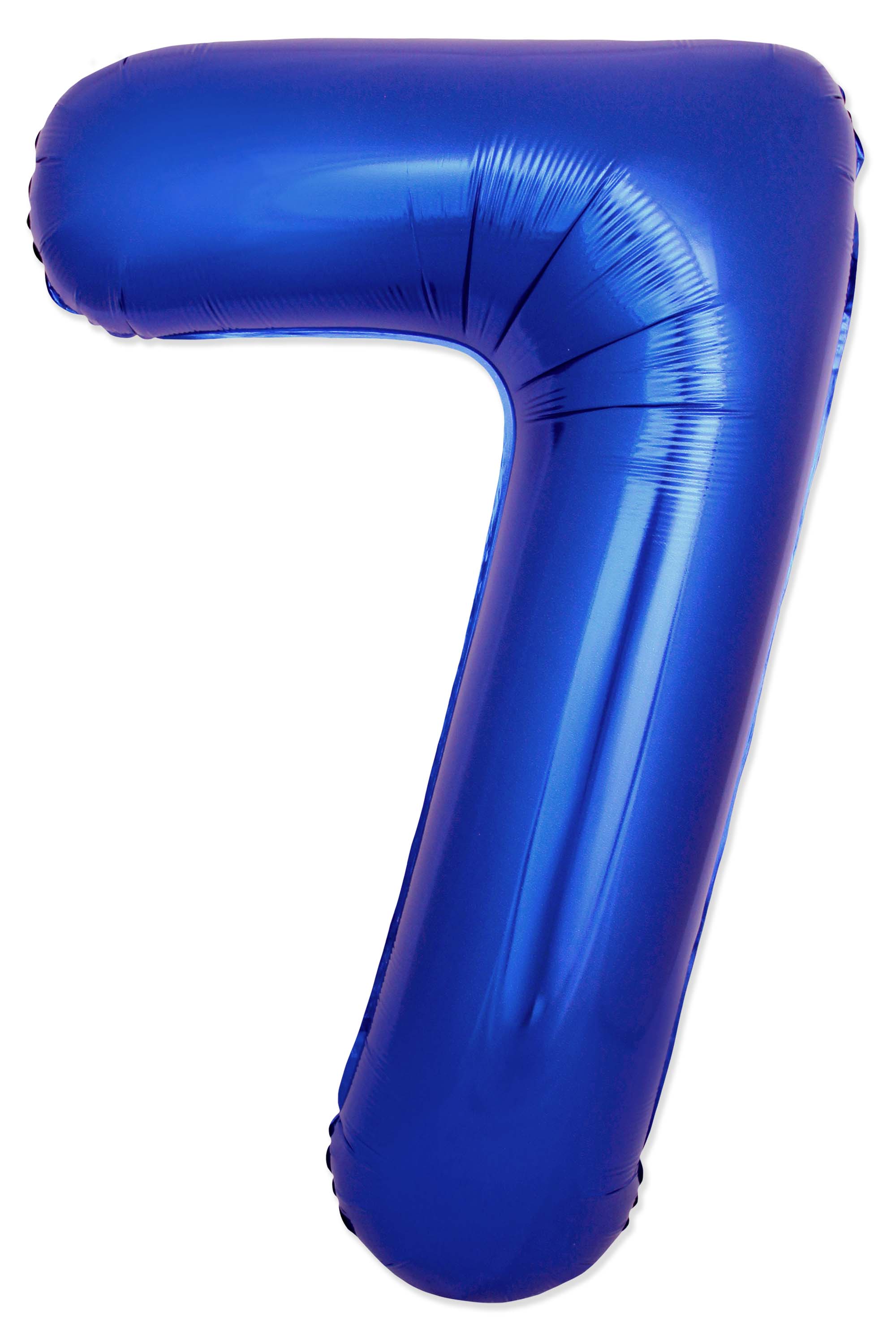 32" Inflated (40" Uninflated Approx) Number "7" Slimmer Design Blue Reflex Brand Flexmetal