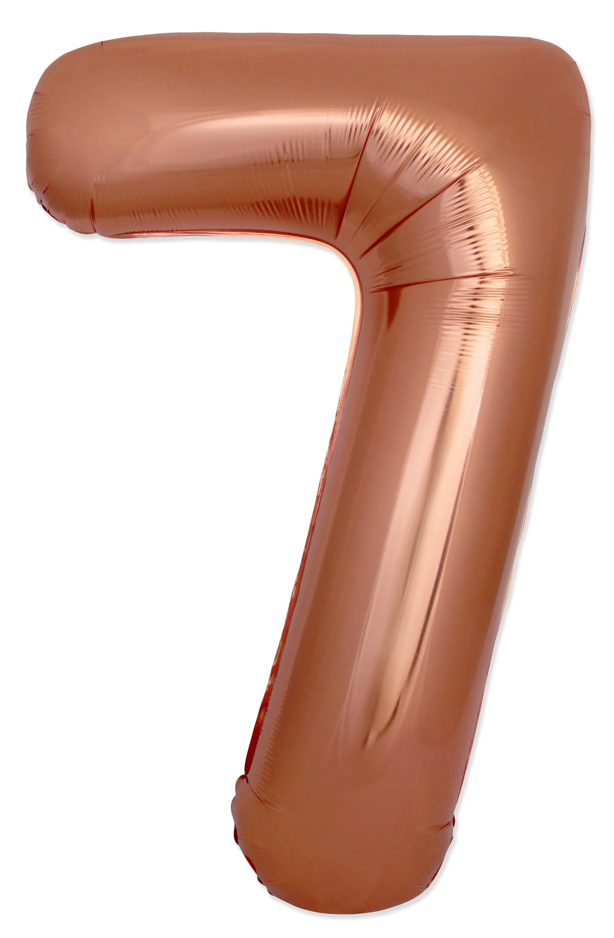 32" Inflated (40" Uninflated Approx) Number "7" Slimmer Design Bronze Brand Flexmetal