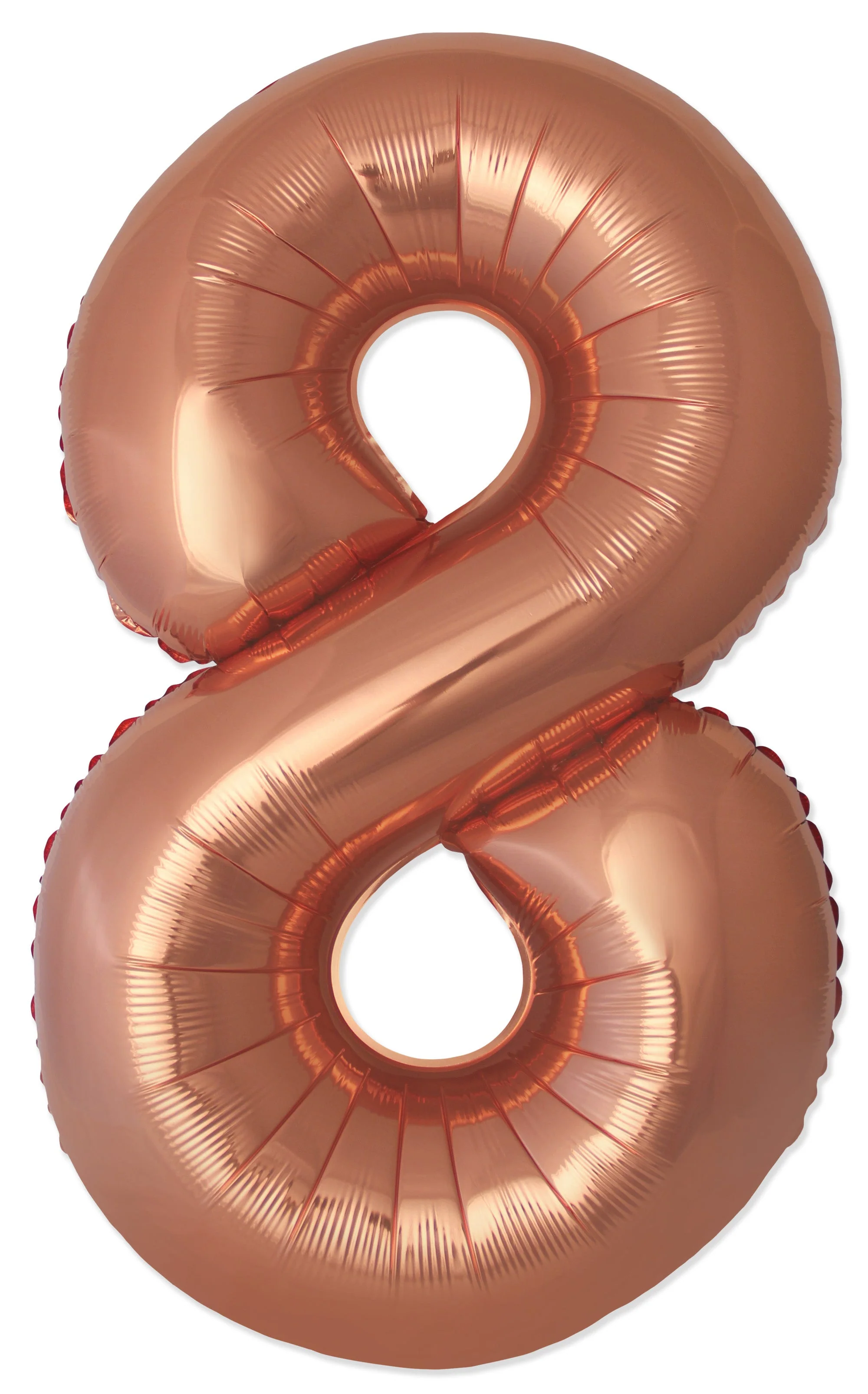 32" Inflated (40" Uninflated Approx) Number "8" Slimmer Design Bronze Brand Flexmetal