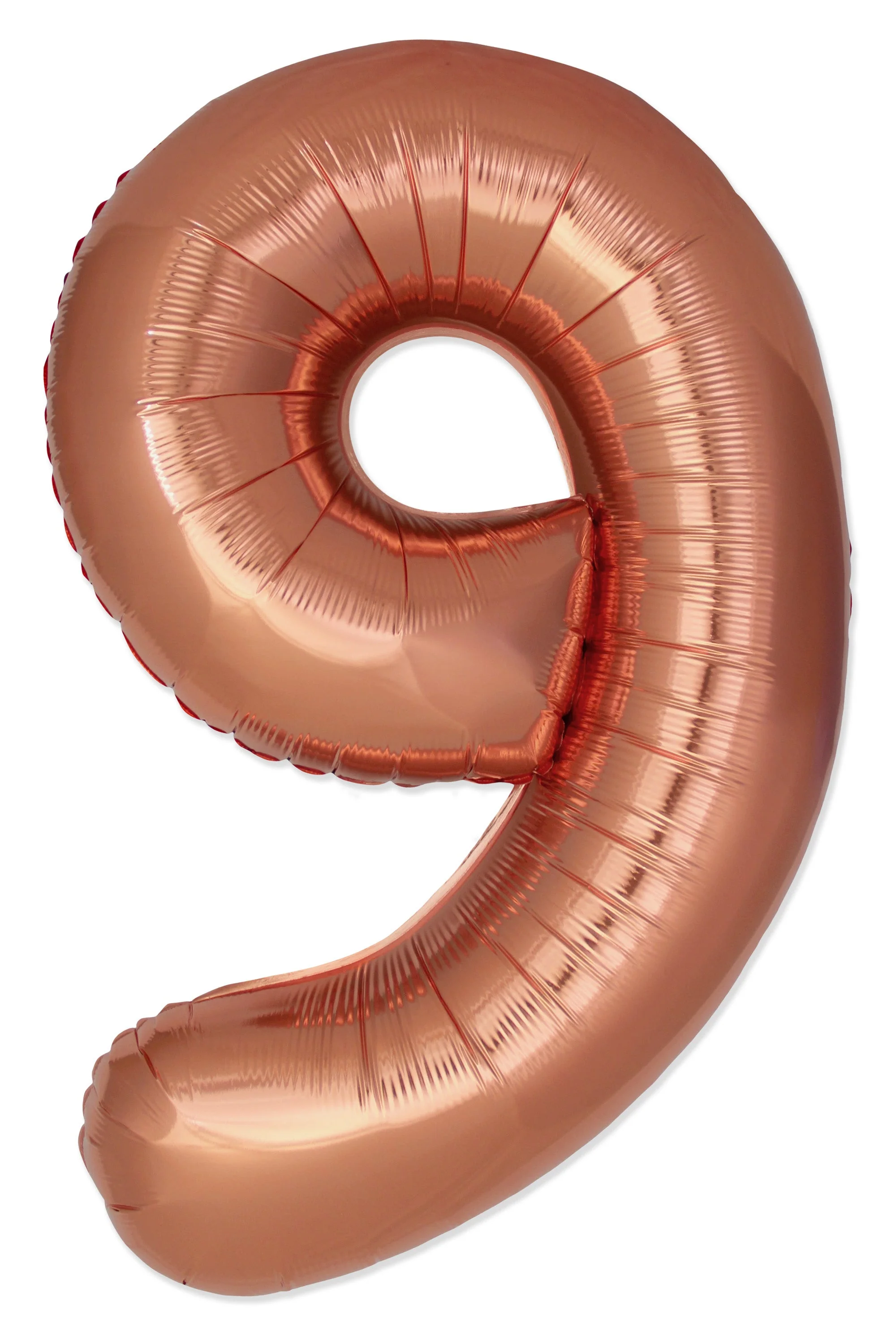32" Inflated (40" Uninflated Approx) Number "9" Slimmer Design Bronze Brand Flexmetal
